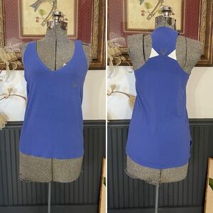 Lucas Hugh London Core Technical Blue Knit Tank Top Hunger Games - Sz XS 💚🎀